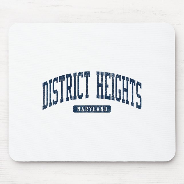 District Heights Maryland Md College University St Mouse Mat (Front)