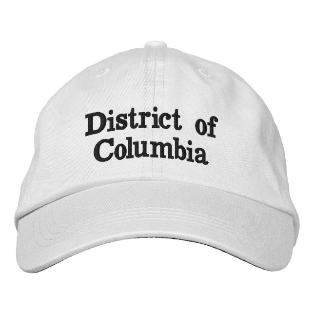 District of Columbia Embroidered Hat (Front)