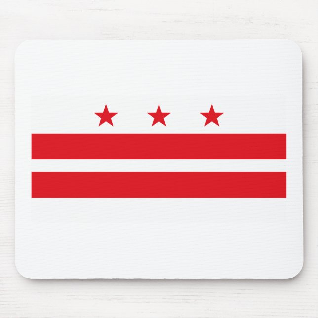 District of Columbia Flag Mousepad (Front)