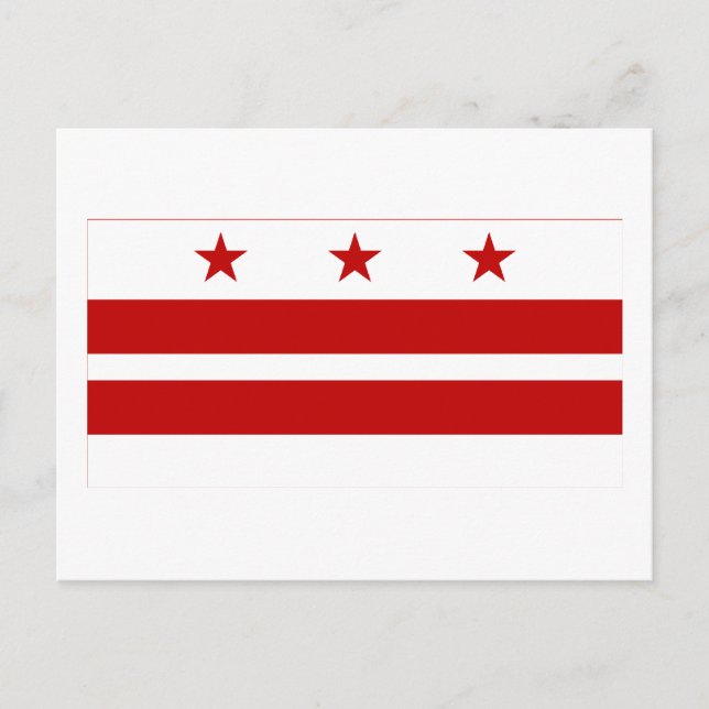 District of Columbia Flag Postcard (Front)