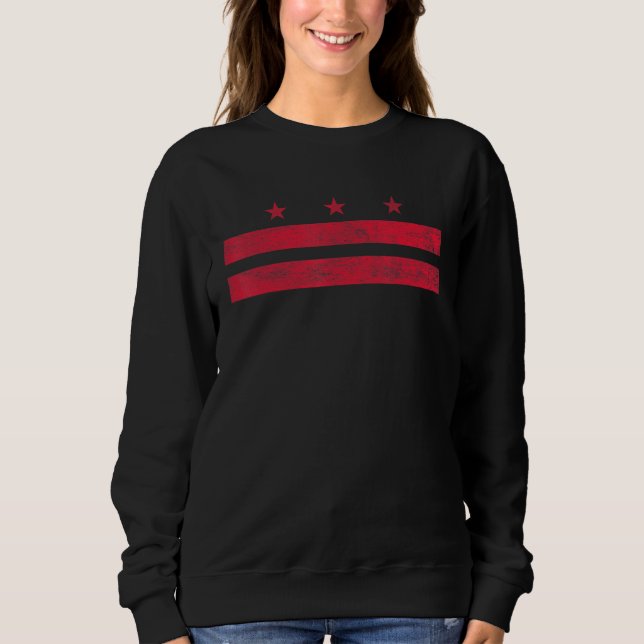 District Of Columbia Flag Washington D C Sweatshirt (Front)