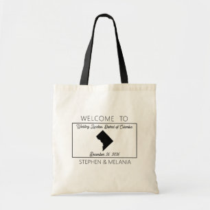 District of Columbia Guests Welcome Wedding Tote Bag