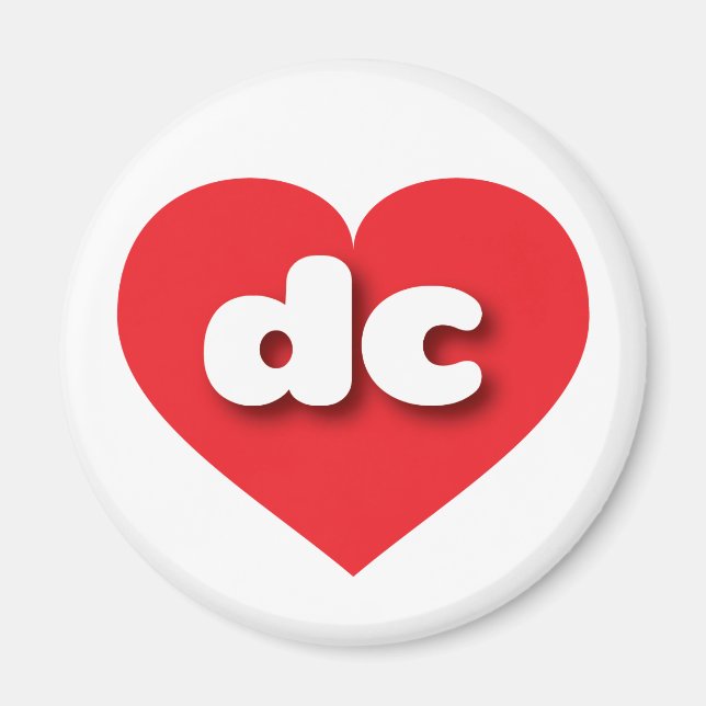 District of Columbia red heart - I love dc Magnet (Front)