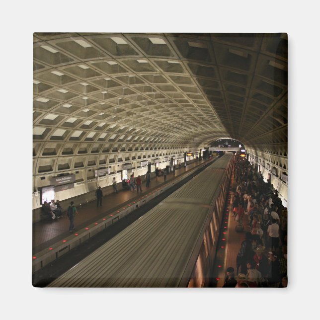 District of Columbia Subway Station kitchen magnet (Front)