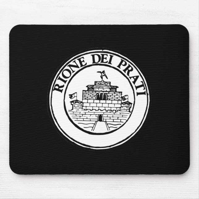 District Of Prati - Symbol Of The Districts Of Rom Mouse Mat (Front)
