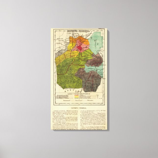 Distrito Federal, Mexico Canvas Print (Front)
