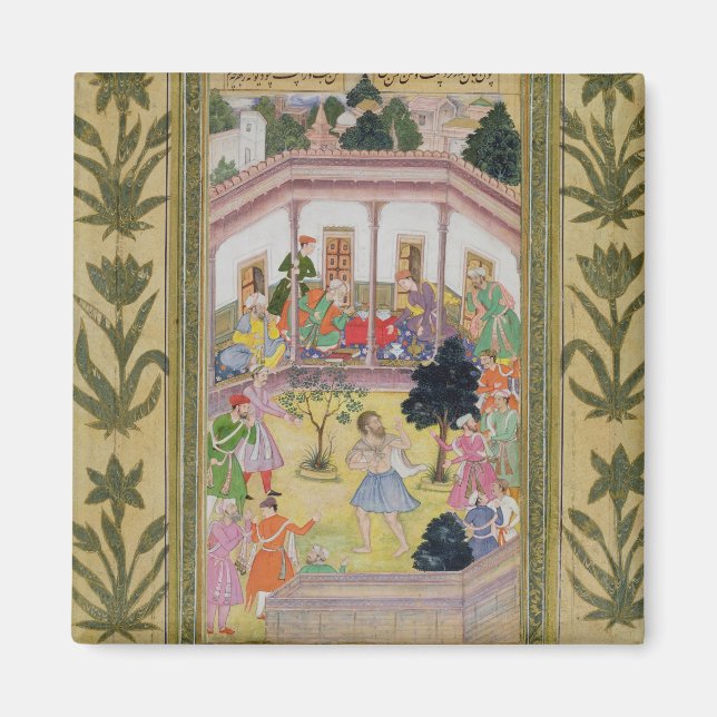 Disturbance by a madman at a social gathering, fro magnet (Front)