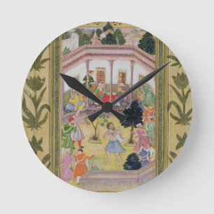 Disturbance by a madman at a social gathering, fro round clock