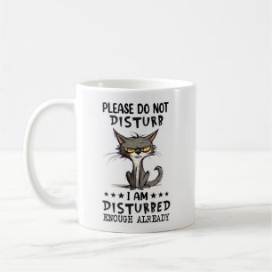 Disturbed Cat Coffee Mug