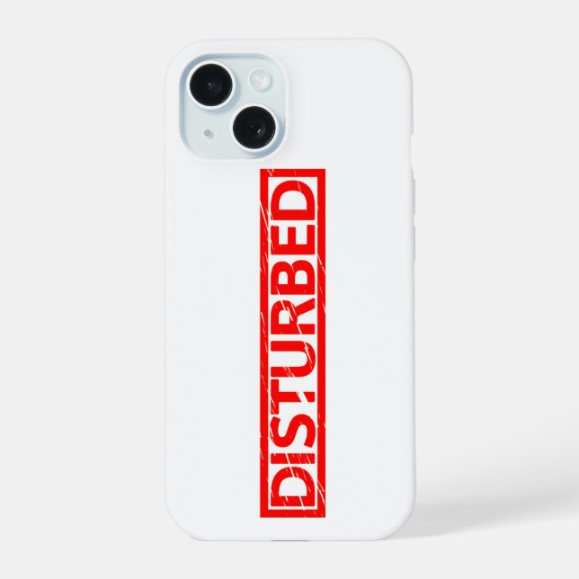 Disturbed Stamp iPhone 15 Case (Back)