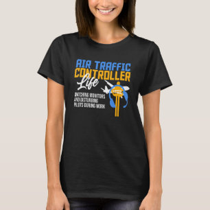 Disturbing Pilots Air Traffic Controller Aeroplane T-Shirt