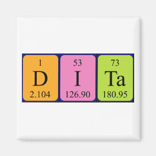 Dita periodic table name magnet