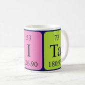 Dita periodic table name mug (Front Right)