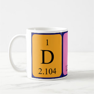 Dita periodic table name mug