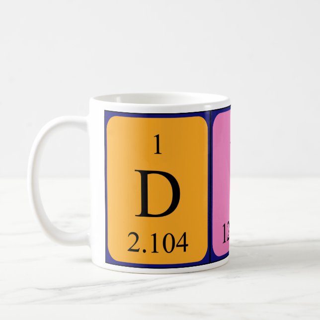 Dita periodic table name mug (Left)