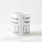 Dita periodic table name mug (Center)