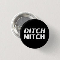 Ditch Mitch black white modern typography funny