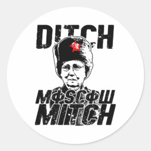 Ditch Moscow Mitch Mcconnell - Vote 2020 Resist  Classic Round Sticker