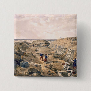 Ditch of the Bastion du Mat, plate from 'The Seat 15 Cm Square Badge