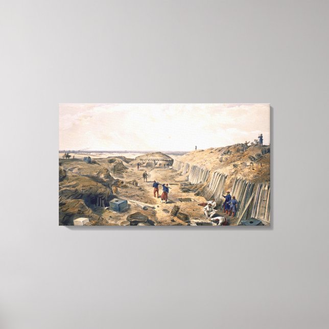 Ditch of the Bastion du Mat, plate from 'The Seat Canvas Print (Front)