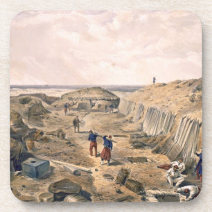 Ditch of the Bastion du Mat, plate from 'The Seat Coaster