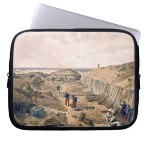 Ditch of the Bastion du Mat, plate from 'The Seat Laptop Sleeve