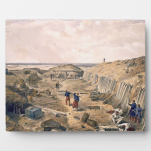 Ditch of the Bastion du Mat, plate from 'The Seat Plaque