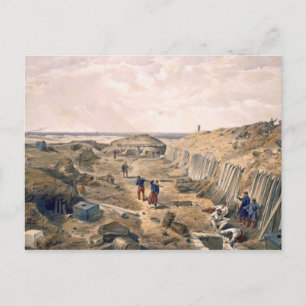 Ditch of the Bastion du Mat, plate from 'The Seat Postcard