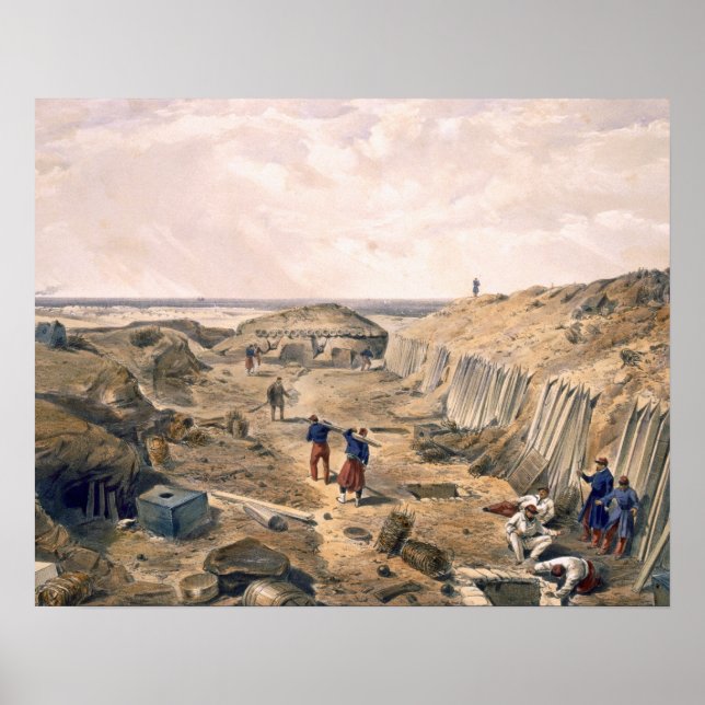 Ditch of the Bastion du Mat, plate from 'The Seat Poster (Front)