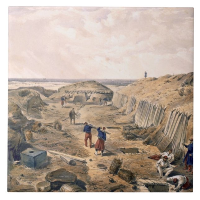Ditch of the Bastion du Mat, plate from 'The Seat Tile (Front)