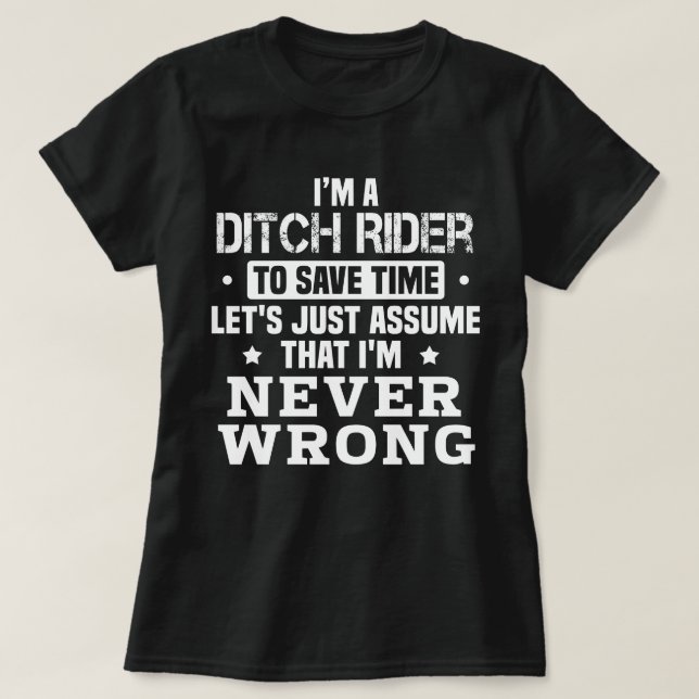 Ditch Rider T-Shirt (Design Front)