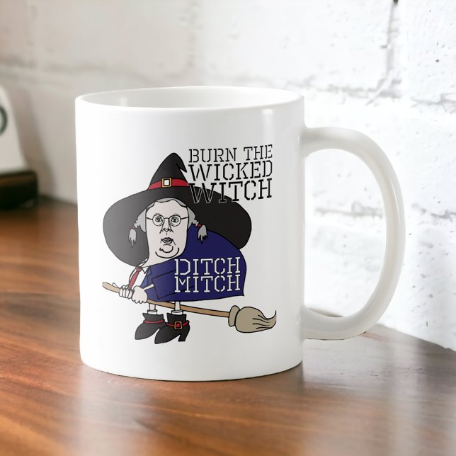Ditch The Wicked Witch Mitch Mcconnell Coffee Mug (Creator Uploaded)