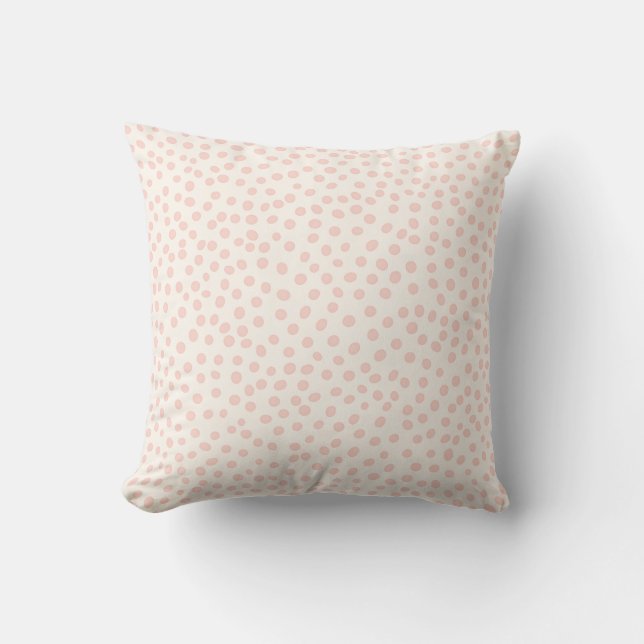 Ditsy Dots Throw Pillow (Front)