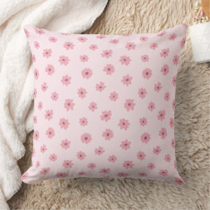 Ditsy Floral Dainty Tiny Girly Spring Summer Pink Cushion
