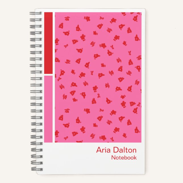 Ditsy Floral Vertical Palette Notebook (Front)