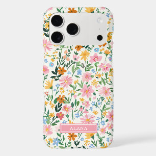 Ditsy Flower Garden Monogrammed