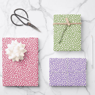 Ditsy Flower Meadow Wrapping Paper Sheet
