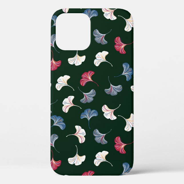 Ditsy Ginkgo: Dark Autumn Seamless. Case-Mate iPhone Case (Back)