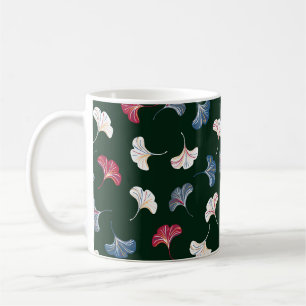Ditsy Ginkgo: Dark Autumn Seamless. Coffee Mug