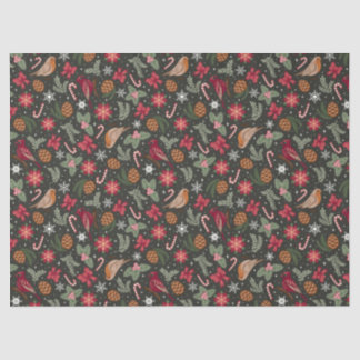 Ditsy Natural Christmas Tissue Paper