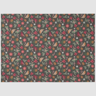 Ditsy Natural Christmas Tissue Paper