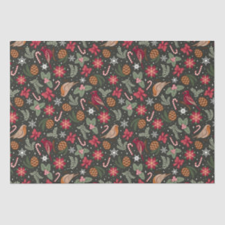 Ditsy Natural Christmas Tissue Paper