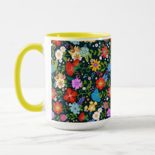 Ditsy seamless Flowers Pattern-13554 Mug