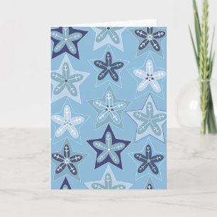 Ditsy Snowflake pattern backgrounds textures Card