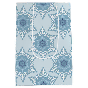 Ditsy Snowflake pattern backgrounds textures Medium Gift Bag