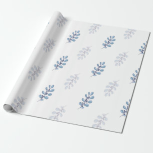 Ditsy Snowflake pattern backgrounds textures Wrapping Paper