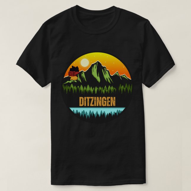 Ditzingen, Baden-Württemberg Germany T-Shirt (Design Front)