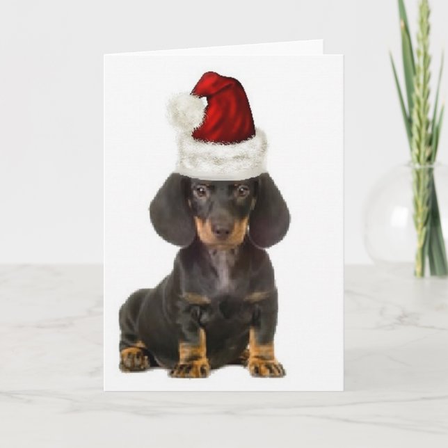 Ditzy Dogs~Original Notecard~Dachshund Card (Front)