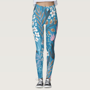 Ditzy Floral: Vintage Spring Design. Leggings