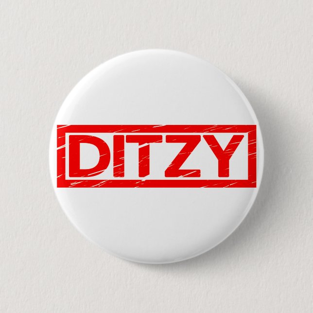 Ditzy Stamp 6 Cm Round Badge (Front)